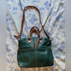 Dooney & Bourke - Dillen Double Pocket Satchel in Forest Green